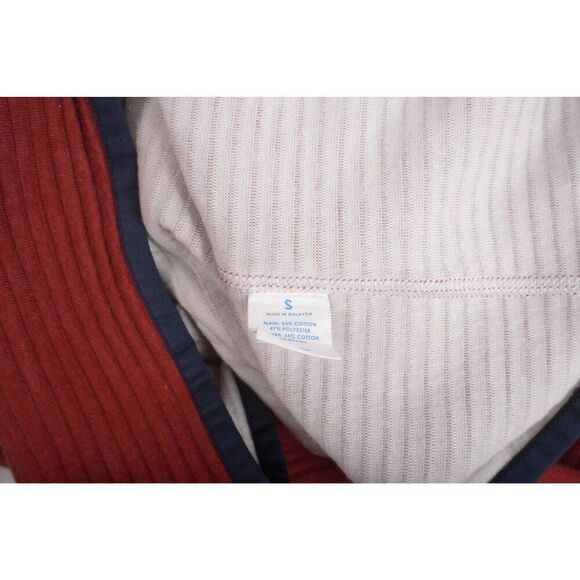 Southern Tide Mens Rutland Reversible Heather Quilted Shirt S Red Ivory 9462 - Picture 7 of 9